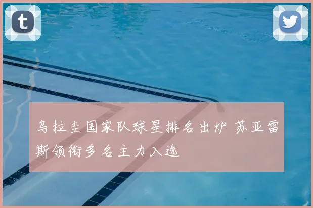 乌拉圭国家队球星排名出炉 苏亚雷斯领衔多名主力入选